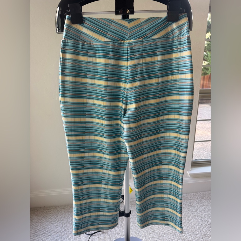 Nike Golf Dri Fit Pants Plaid Blue Pink Size 8-10